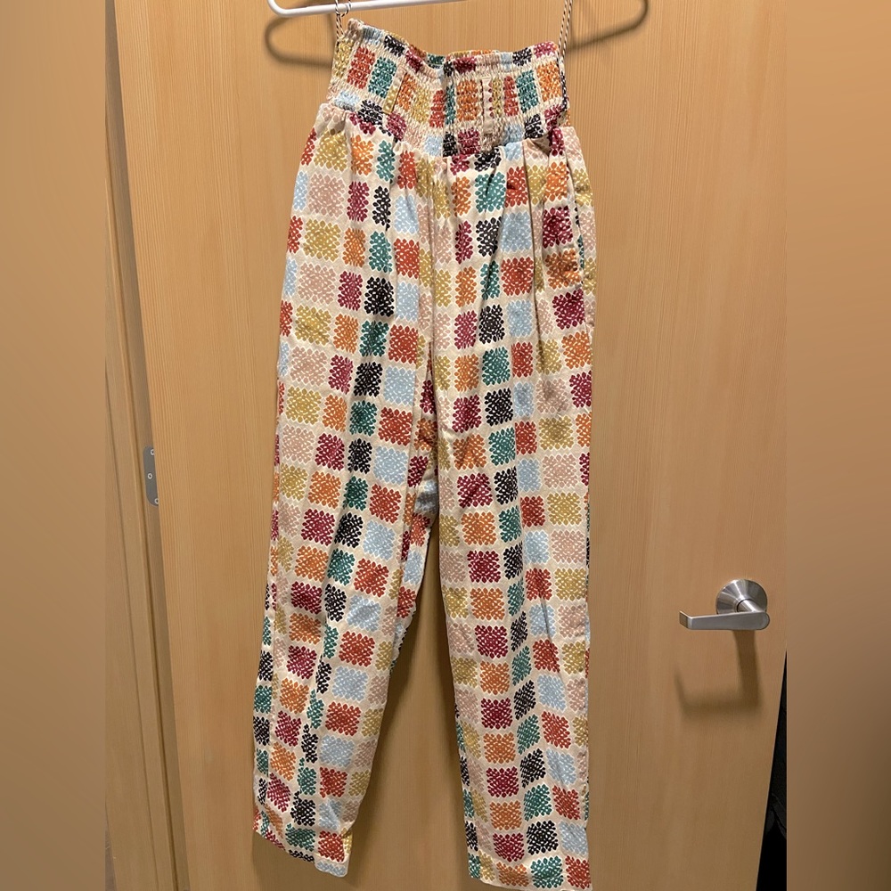 Lucy & Yak Alexa multicolor high-waisted pants